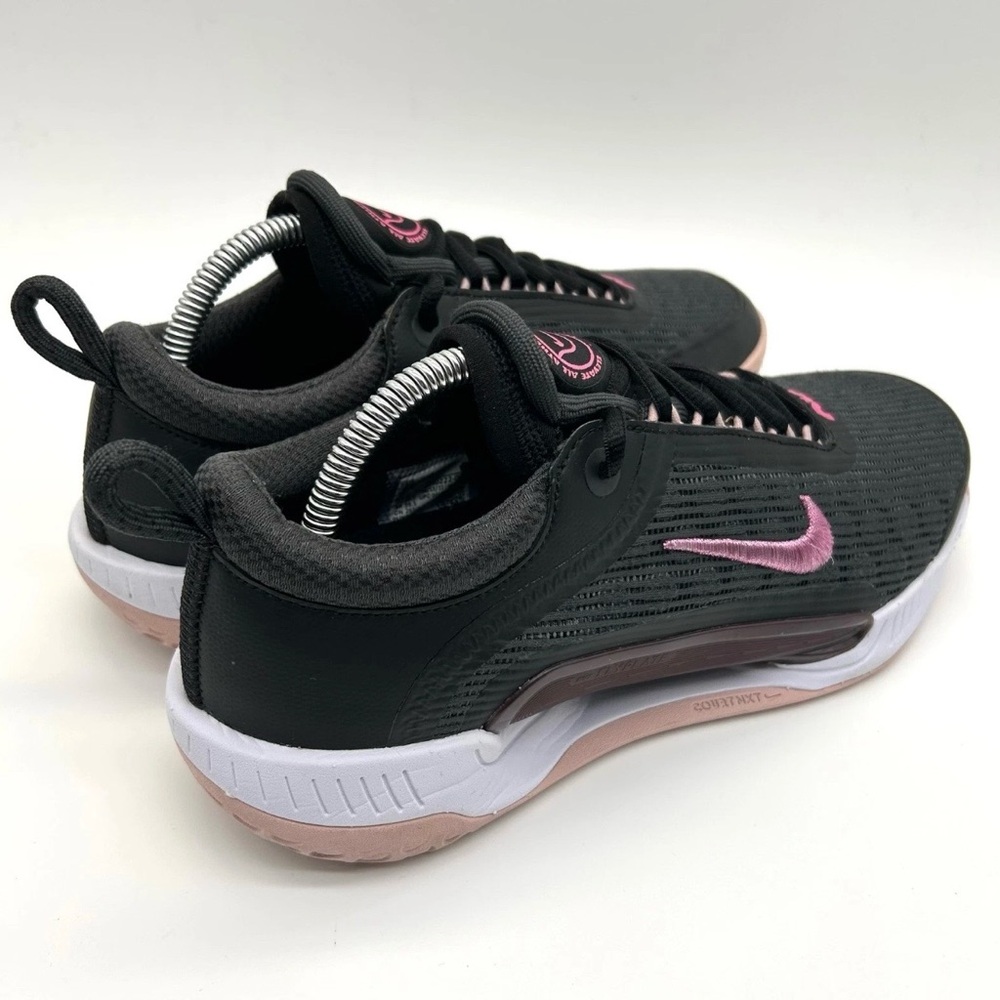 Nike Court Air Zoom NXT Shoes Women 9.5 Dark Gray and Pink Tennis Sneakers - Picture 5 of 10